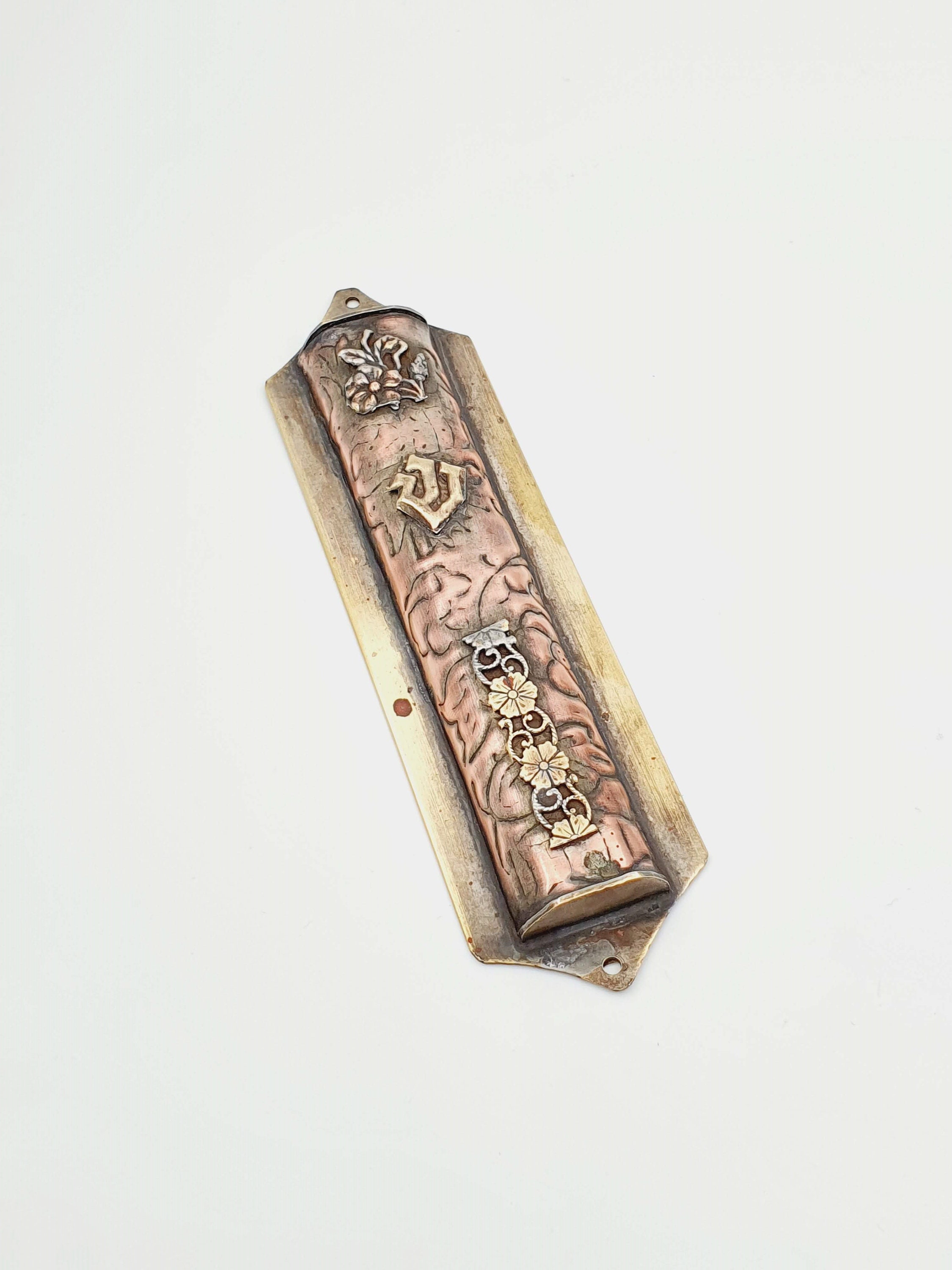 Vintage Copper Mezuzah Case Made in Israel 50's Etsy