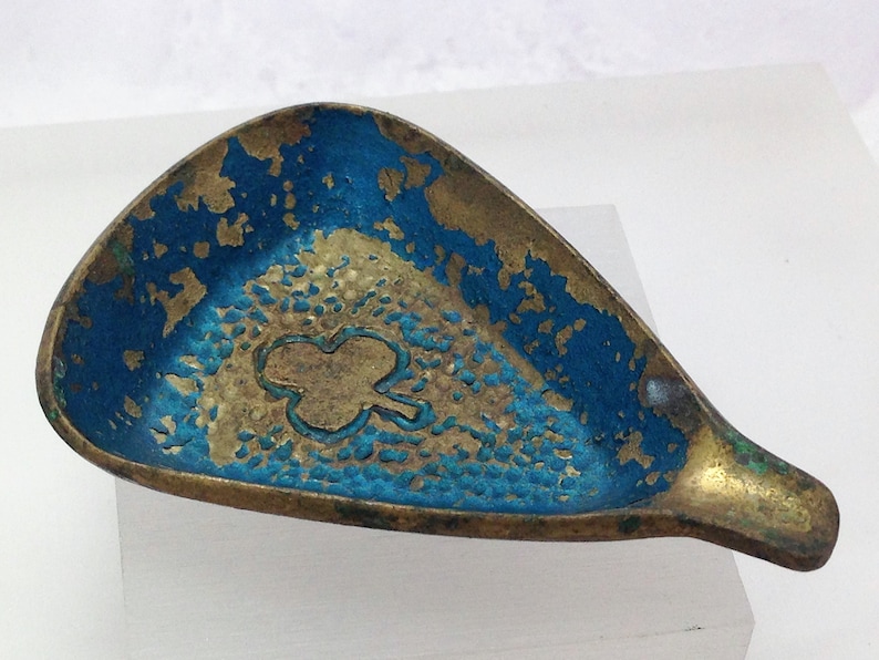 Vintage Jewish Judaica Art Gift Vintage Ash Tray Vintage Bronze Ashtray Collectible Judaica Jewish 1950/'s Israel Tamar
