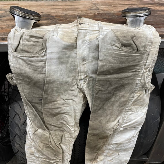 Heavily Distressed Dickies Sherwin Williams Pants - 32 X 30 White