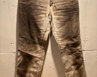 Wrangler Cowboy Cut 936 - (B) Distressed White 30X30 - Denim Work Jeans 100% Cotton.