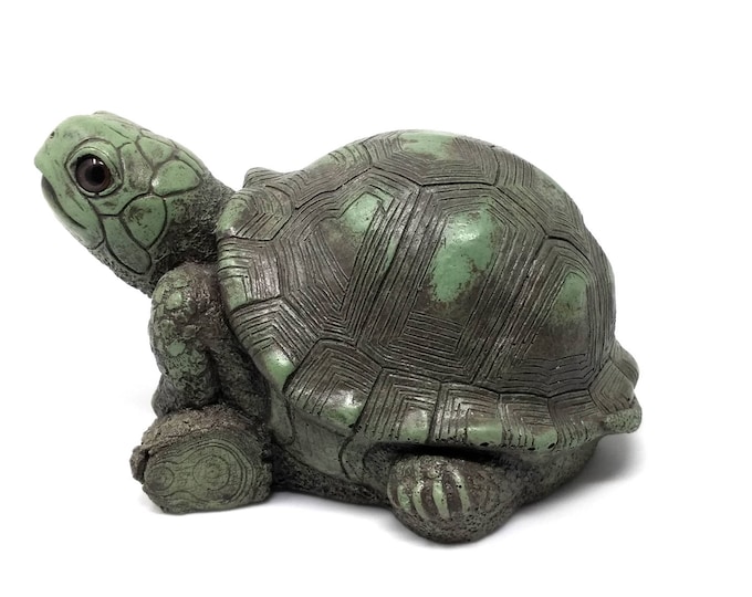 Cute Turtle Sculpture Garden Decor, Little Turtle Statue Garden