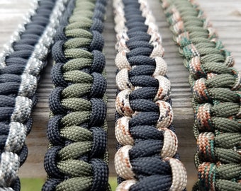 Custom Cobra Knot Paracord Bracelet: Handmade Survival Jewelry