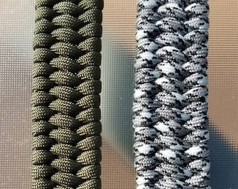 Custom Trilobite Weave Paracord Bracelet: Handmade Survival Jewelry