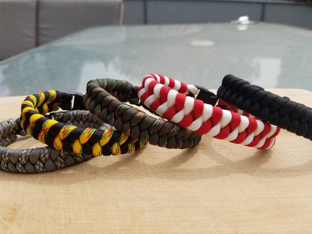 Made By Nami Nautical Rope Bracelet For Men Waterproof & Adjustable Wrap String Bracelets With Snap Hook Gift For Him (Black Black - View #3