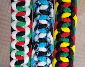 Custom 3-Way Cobra Knot Paracord Bracelet: Nautical Survival Jewelry