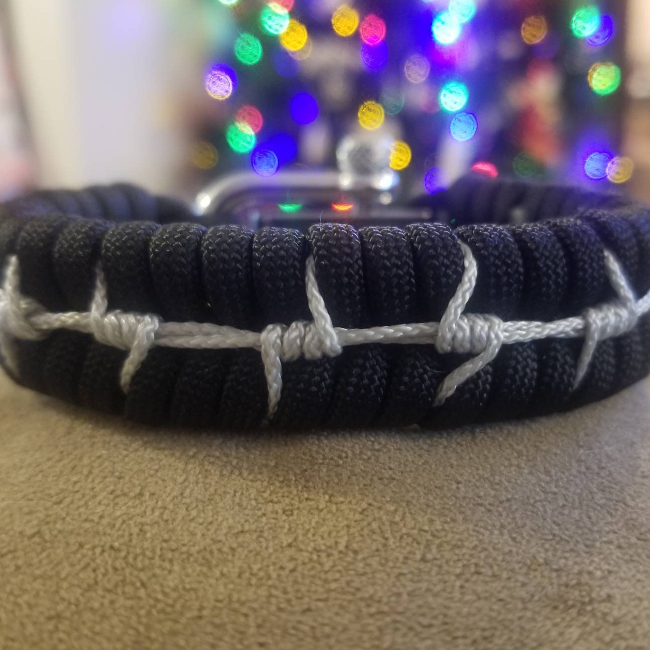 Thin Line Fishtail Woven Paracord Survival Bracelet Tactical