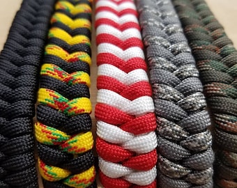 Custom Paracord Bracelet, Fishtail Weave, Custom Jewelry, Nautical Bracelets, Gifts for Him, Climbing Hiking Bracelets, EDC Gear