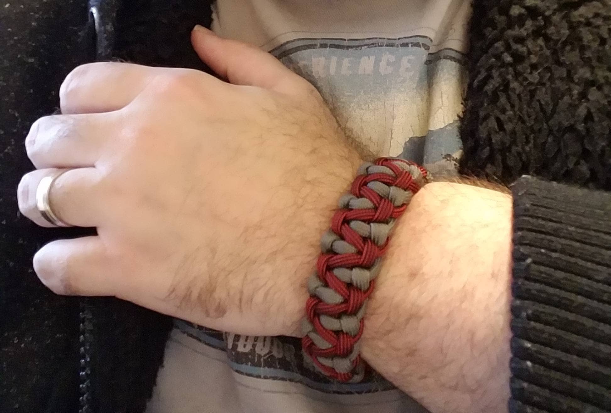 Custom 3 Color Paracord Bracelet Modified Cobra Knot Zig Zag Etsy