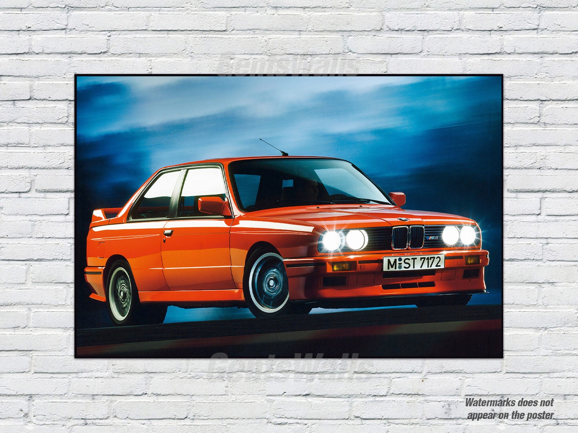 BMW M3 E30 Car Poster Vintage Car Poster BMW Print - Etsy Canada