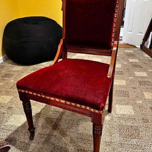 Aanpasbare antieke Victoriaanse Eastlake salonstoel