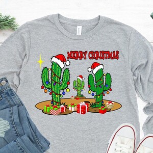 Merry Christmas T-Shirt, Cactus Merry Christmas T-Shirt, Christmas 2021 Shirt, Christmas Shirt, Merry Christmas Shirt