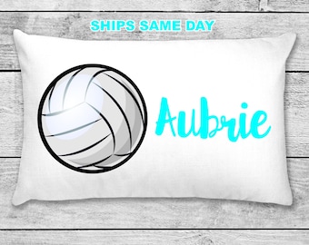 Volleyball pillowcase • personalized pillow case • volleyball team gift or birthday present