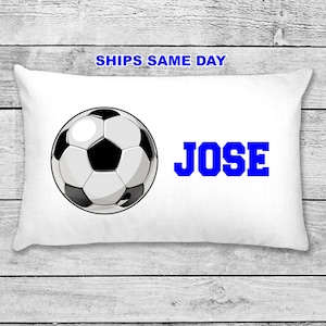 soccer ball pillowcase • personalized pillow case • soccer team gift or birthday present
