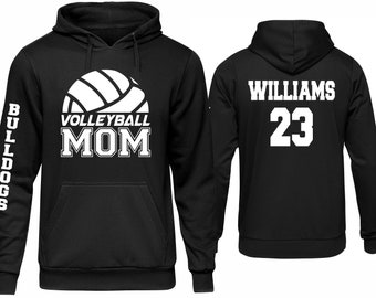 Volleyball Mom Hoodie, Personalized Sport Mom Gift