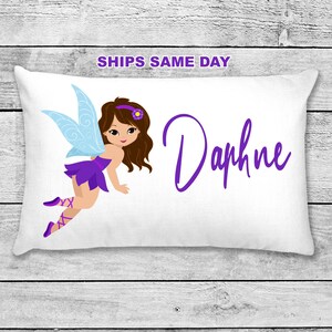 Cartoon Fairies Pillow Case – 18x18 Inches (45x45cm) – Cotton Linen Cushion Cover – Multi-Color, Square – Home Decor