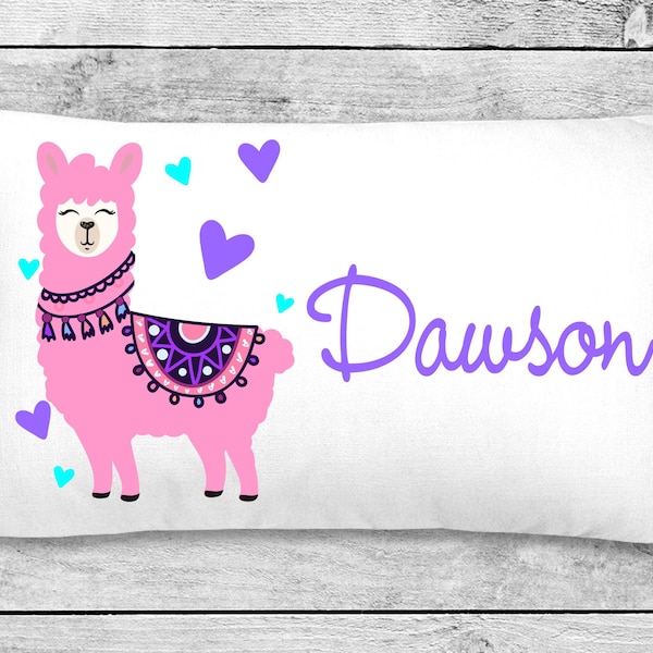 LLAMA PILLOWCASE, pillow - custom personalized t-rex pillowcase, great birthday gift