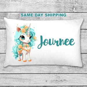Unicorn pillowcase / pillow - custom personalized unicorn pillowcase great birthday gift girls unicorn pillowcase personalized