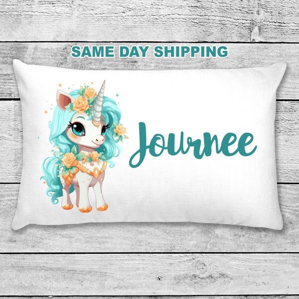 Unicorn pillowcase / pillow - custom personalized unicorn pillowcase great birthday gift girls unicorn pillowcase personalized