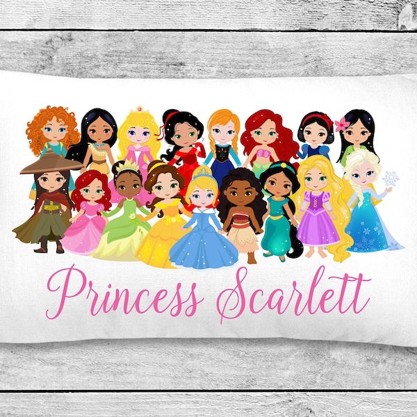 TAIE D'OREILLER PRINCESSE, oreiller - taie d'oreiller princesse personnalisée personnalisée, grand cadeau d'anniversaire