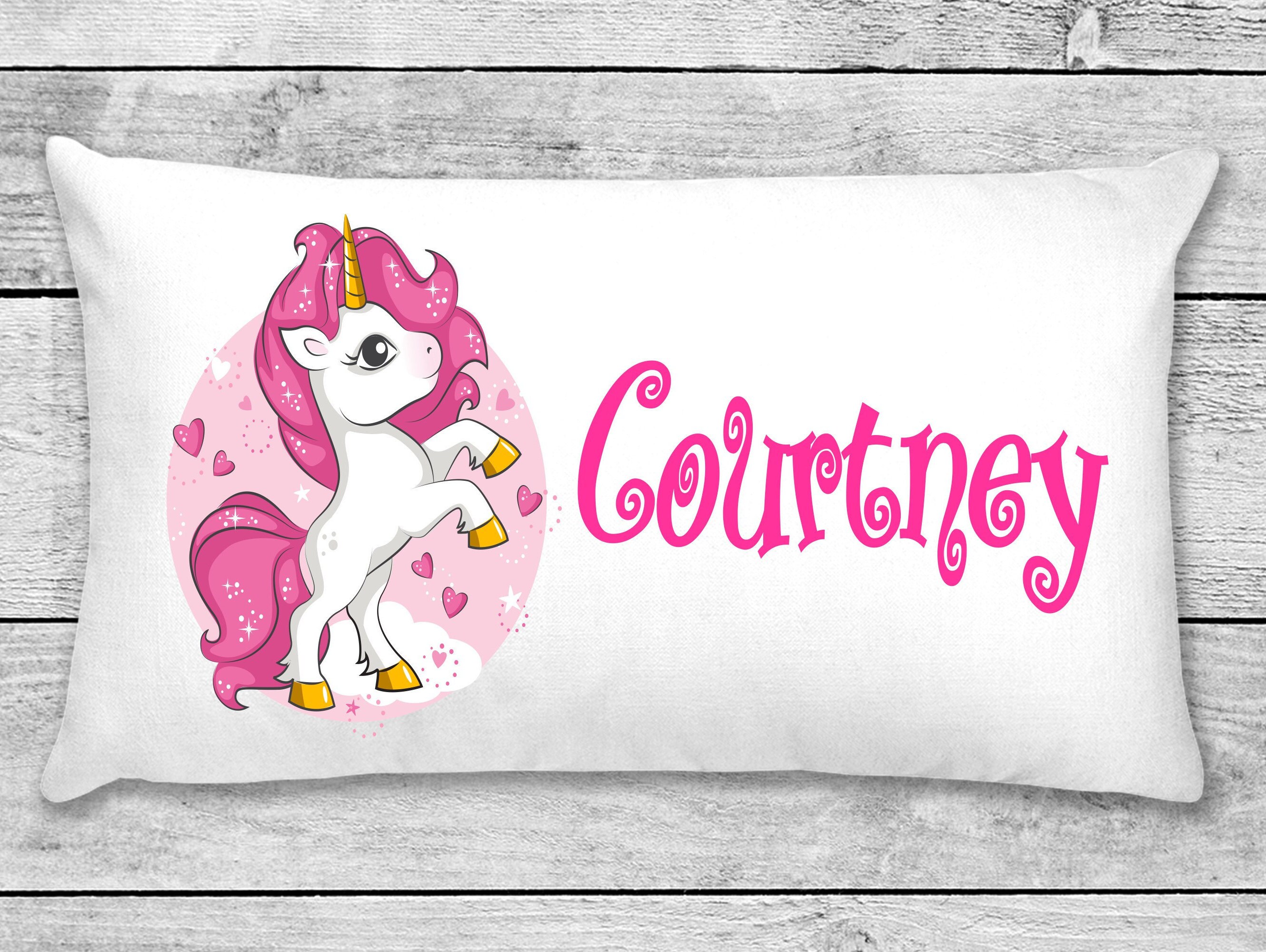 Personalized unicorn cheap pillowcase