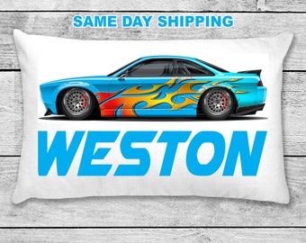 Race Car pillowcase, pillow - custom personalized Race Car pillowcase, great birthday gift