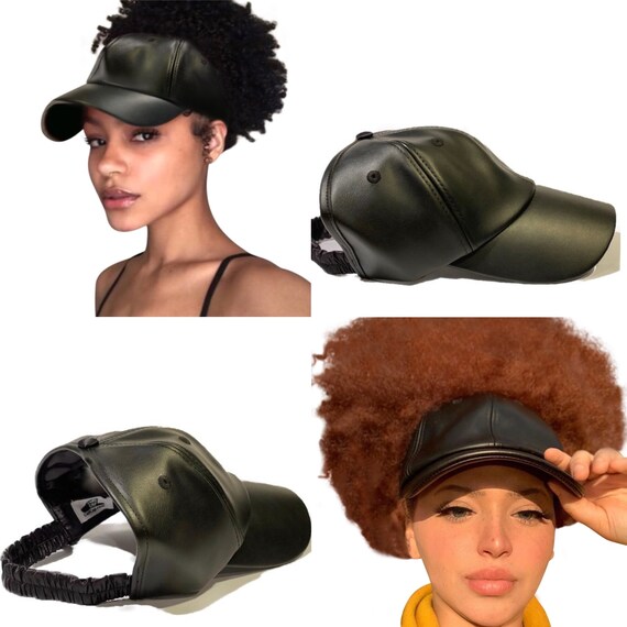 baseball cap for afro hair
