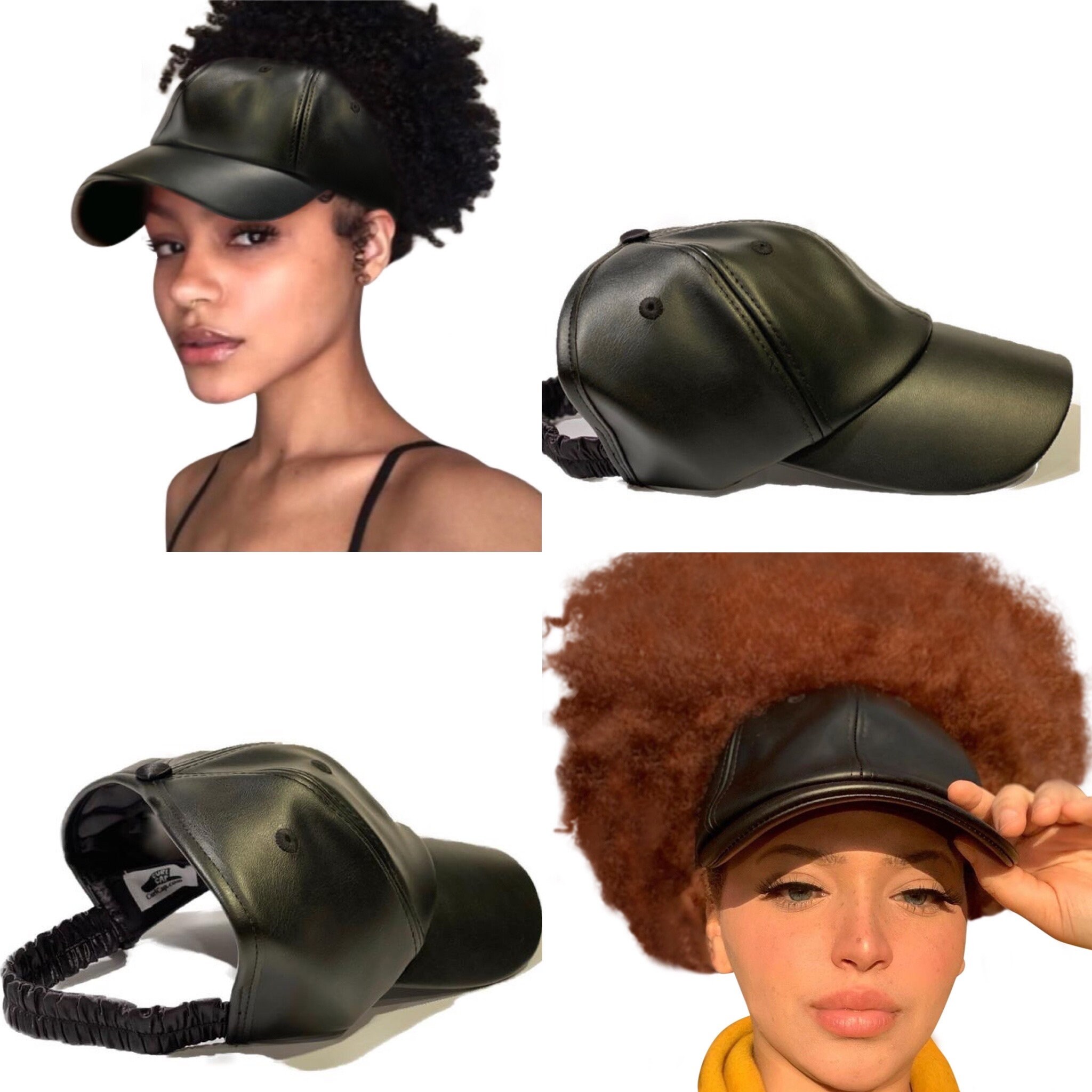 afro baseball cap