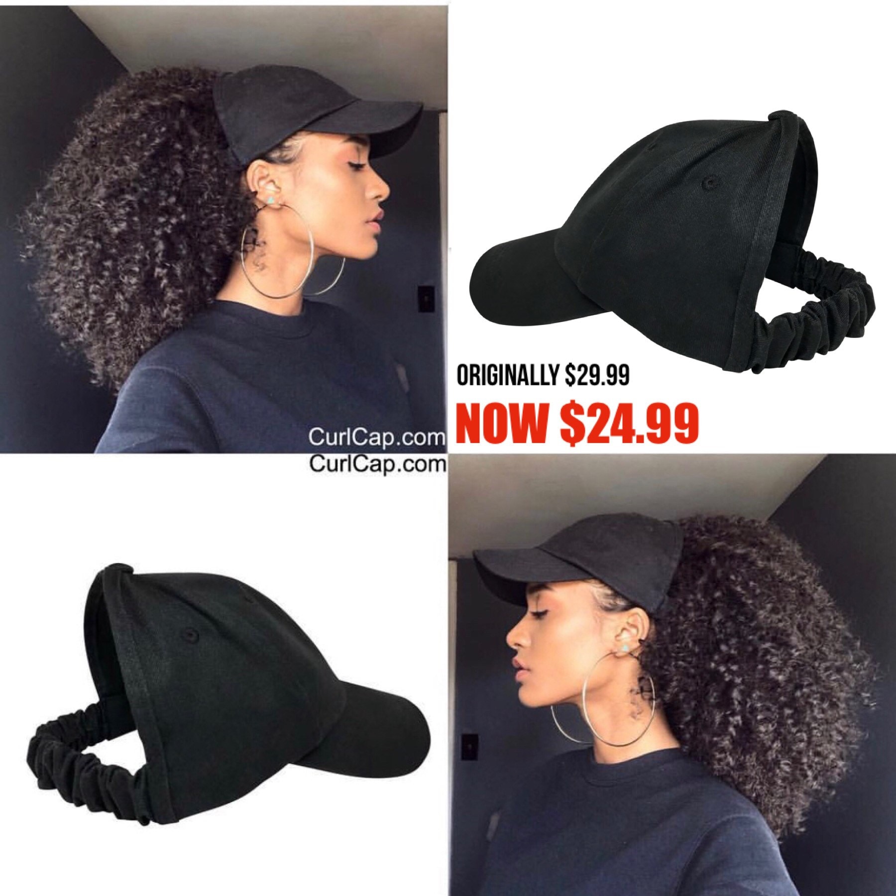 backless baseball cap