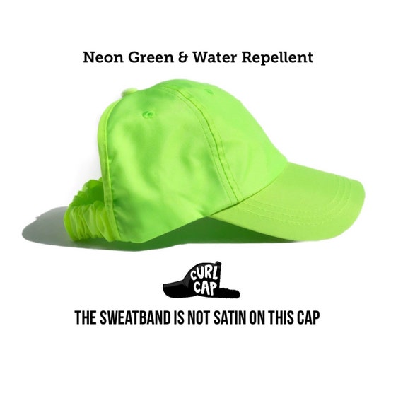 neon green baseball hat