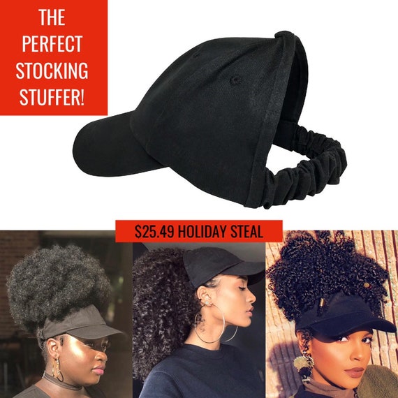 Black Baseball Hat, Curlcap, Curlcaps, Curly Hair, Natural Hair, Hair Accessories, Head Wraps For Women, Afro, Natural Hair Hat, Ladies Hat