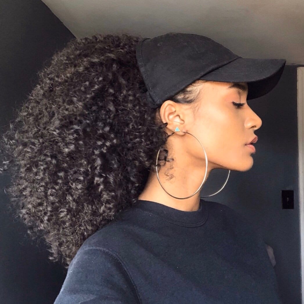Satin lined baseball sales caps for natural hair