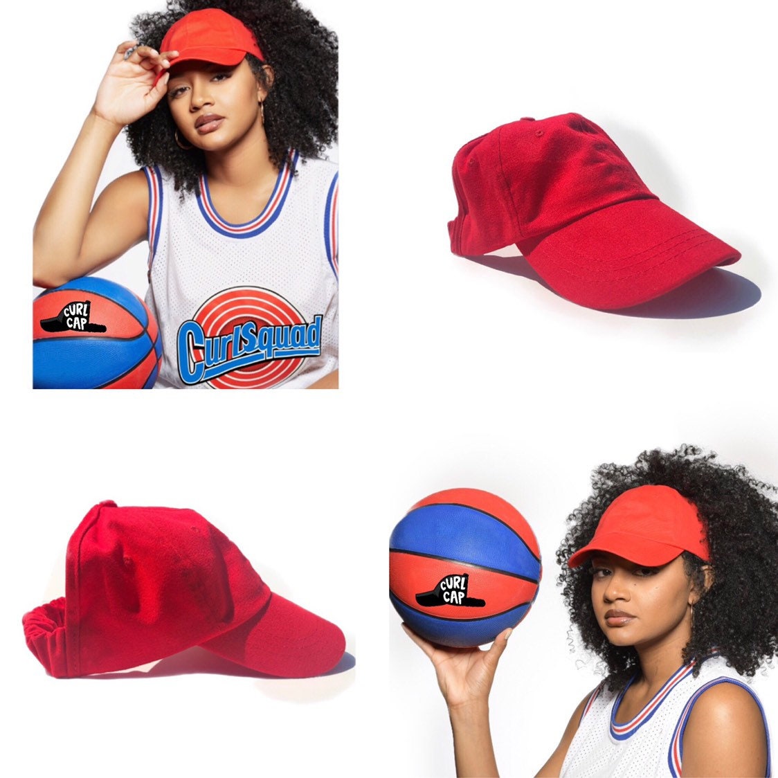 Satin Lined Baseball Cap Reddad Hat Hats For Natural Hair