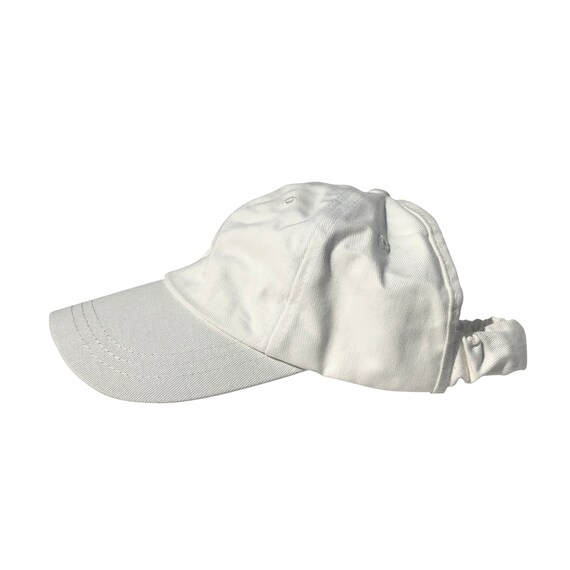 Satin Lined Baseball Backless Cap, White dad hat, Protective Styles Hats, Natural Hair Hats, Afro Hair Care, Kinky Curly Hair