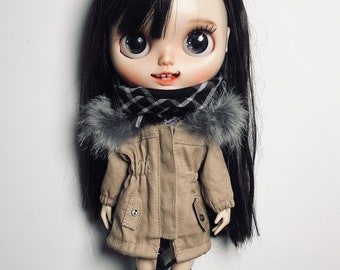 Manteau Blythe | Blythe vêtements BJD YoSD vêtements pour Blythe Pullip Obitsu 24 Obitsu 22 Azone | Poupée articulée à rotule 1/6 accessoires de vêtements de poupée