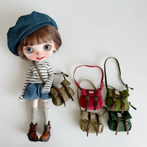 Sac BJD Blythe | Sac messager personnalisé pour poupée Blythe Pullip personnalisé Azone Obitsu 22 Obitsu 24 Qbaby | Vêtements BJD Accessoires BJD