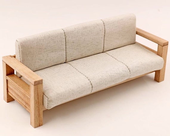 BJD Sofa Wooden Dollhouse Sofa Obitsu 11 Sofa Ob11 Miniature