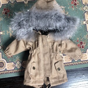 Blythe coat | Blythe clothes BJD YoSD clothes for Blythe Pullip Obitsu 24 Obitsu 22 Azone | Ball jointed doll 1/6 doll clothes accessories image 4