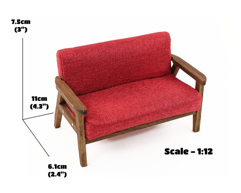 Doll House Couch Antique Dollhouse Furniture Dollhouse Sofa Etsy