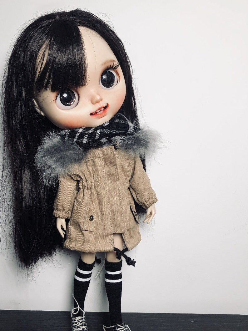 Blythe coat | Blythe clothes BJD YoSD clothes for Blythe Pullip Obitsu 24 Obitsu 22 Azone | Ball jointed doll 1/6 doll clothes accessories image 2
