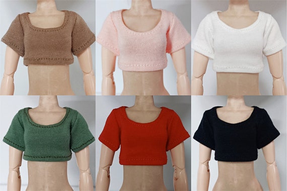 Blythe short sweater vest | BJD sweater for Pullip Obitsu 24 Holala Momoko Azone | Blythe clothing | Ball jointed doll 1/6 bjd yosd clothes