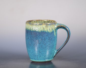 Topaz  20 oz LARGE Pottery Mug - Handmade Ceramic Mug – Big Coffee Mug - Beer Stein – Unique Gift