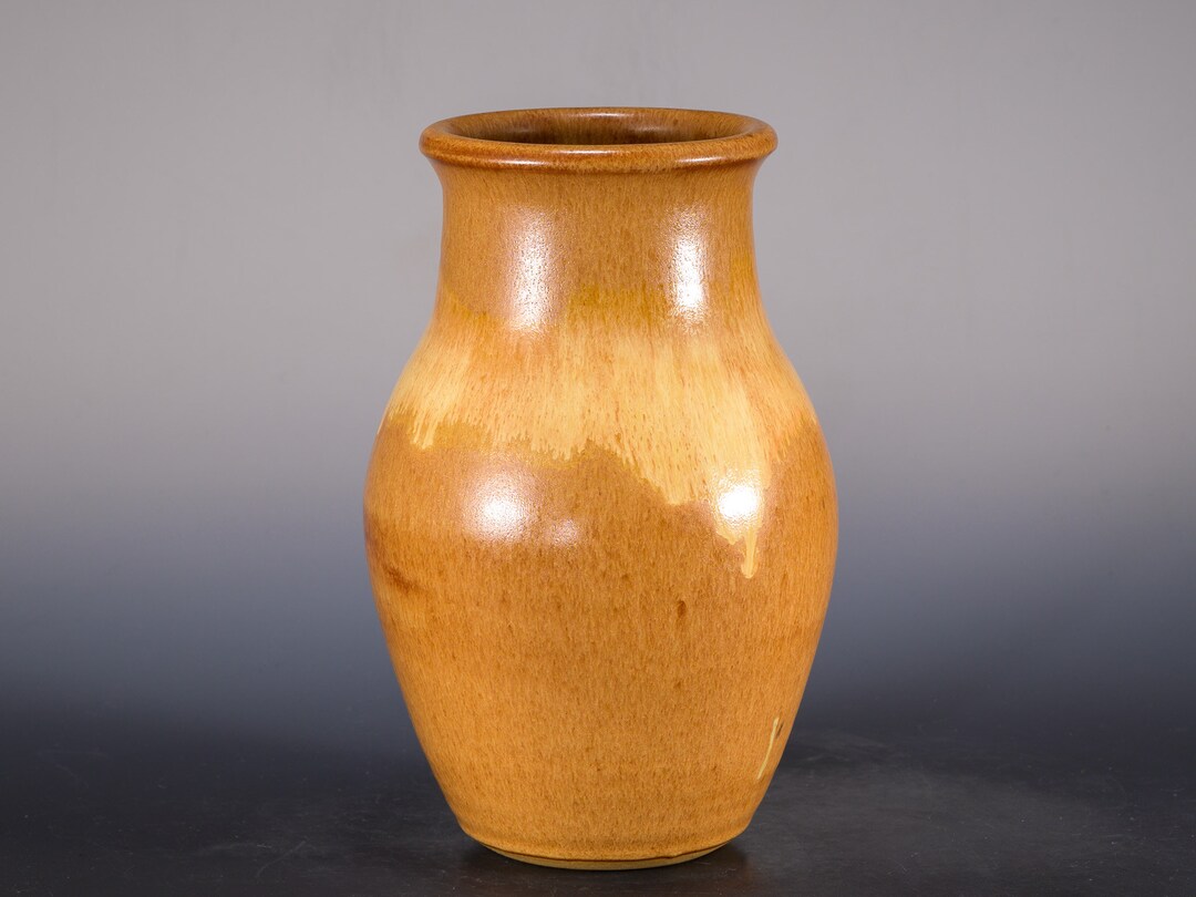 Nutmeg Pottery Vase Handmade Ceramic Vase Flower Vase Etsy