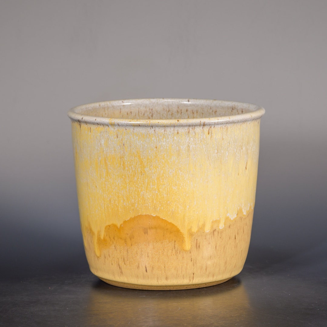 Buttercream Pottery Utensil Holder Handmade Ceramic Crock Etsy