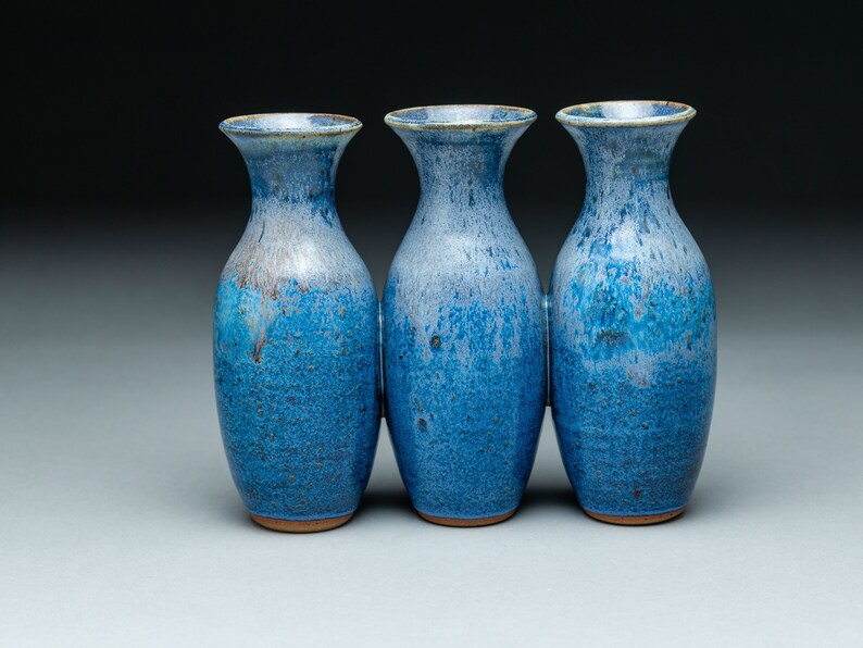 Indigo Blue Vase Handmade Pottery Vase for Flowers Ceramic Etsy