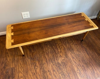 Lane Alta Vista Mid Century Modern Coffee Table Model Number 0900-01 Fully Refinished Walnut Coffee Table