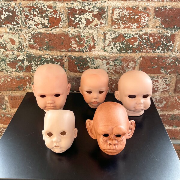 Vintage Doll Heads Etsy