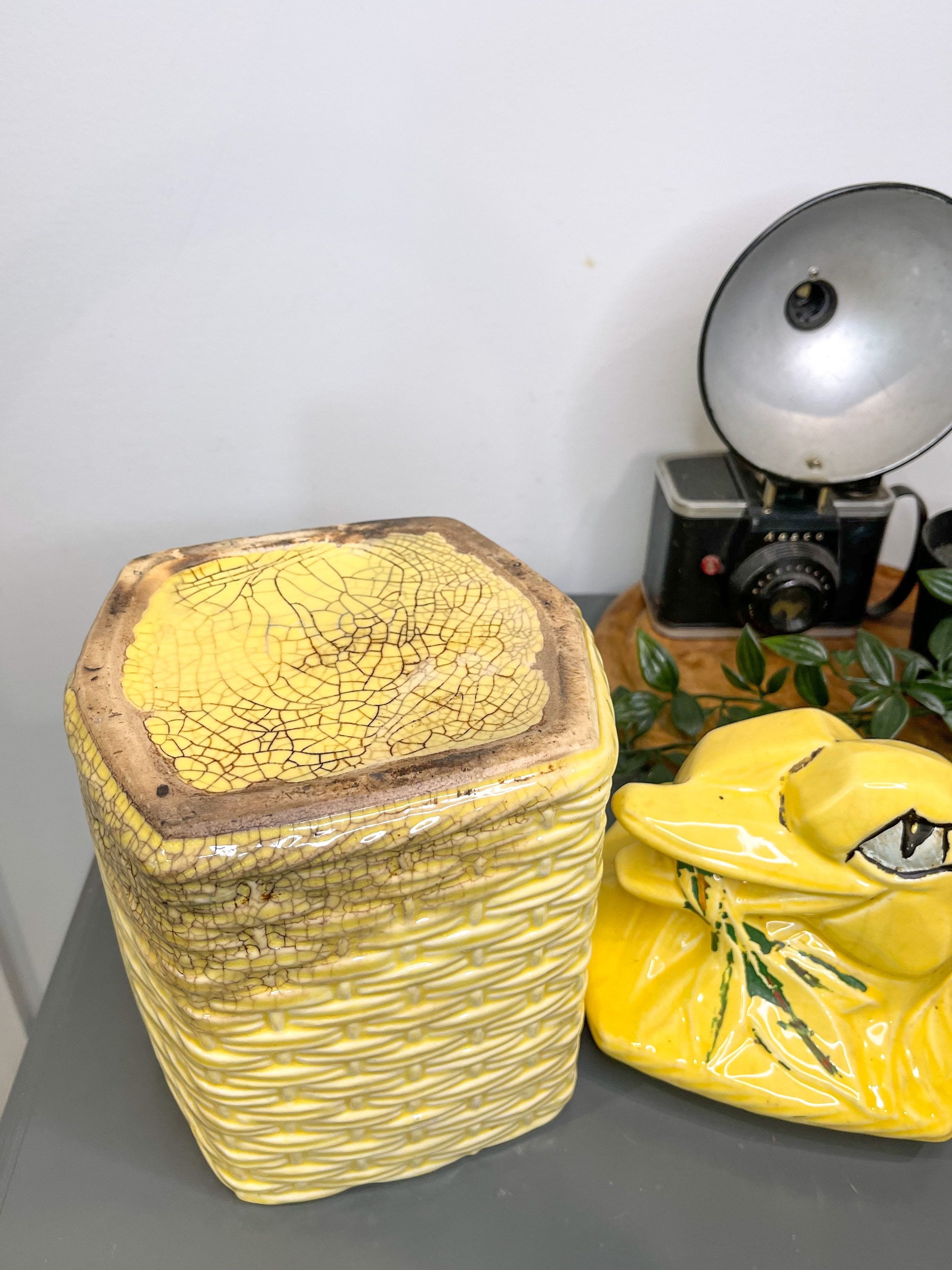 Vintage 1950s Mccoy USA Yellow Duck Cookie Jar Etsy