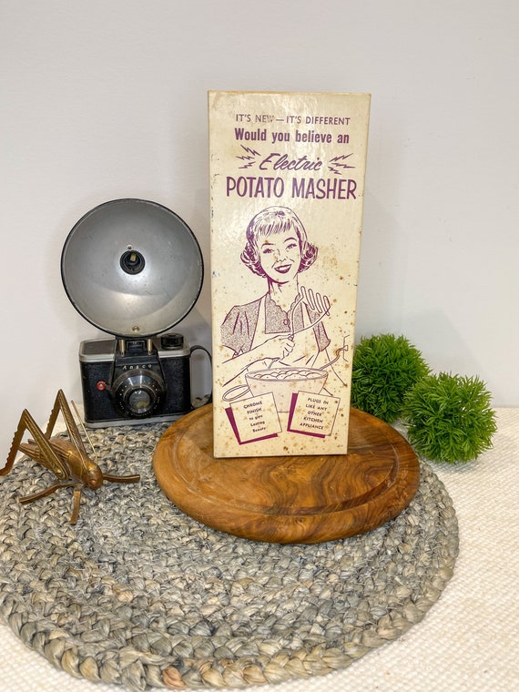 Vintage 1960s electric Potato Masher Gag Gift in Original Box 