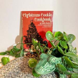 Vintage paperback kerstkoekjeskookboek door Keith Deutsch, geïllustreerd door Robert Mansfield, 1978