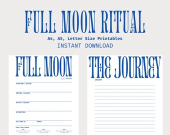 Full Moon Release Ritual Full Moon Ritual Release Ritual - Etsy